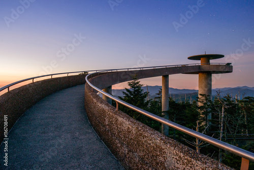 Cuadro en lienzo Clingman's Dome in the Great Smoky Mountains National Park, USA.