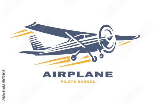 Airplane Club Vector illustration Logo