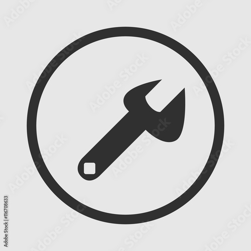 Repair icon on gray background. Vector Illustration.