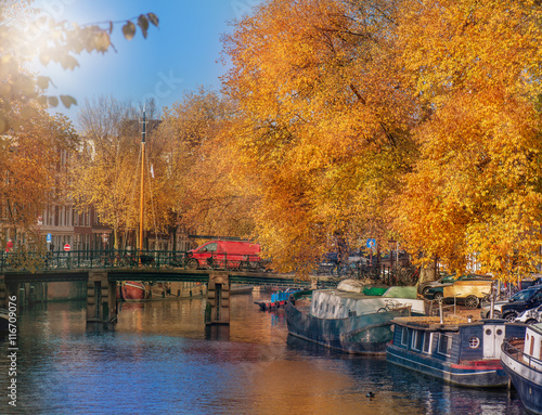 Amsterdam in fall