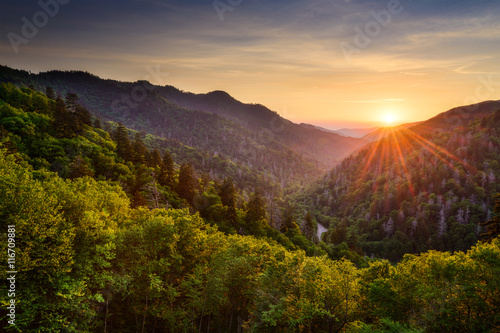 Newfound Gap in the Smoky Mountains photo