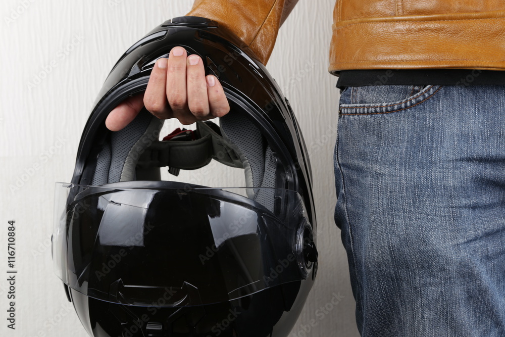 Naklejka premium motorcycle helmet