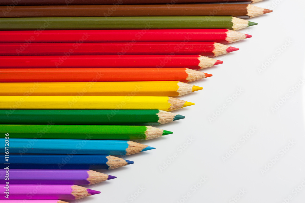 Naklejka premium Colored pencils for drawing