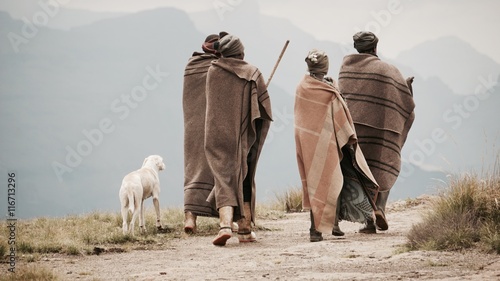 Lesotho Drakensberge Schäfer