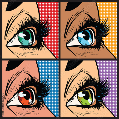 Seth colored eyes, women of many nationalities