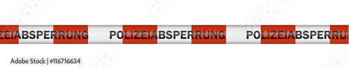 Polizeiabsperrband Rot Weiß