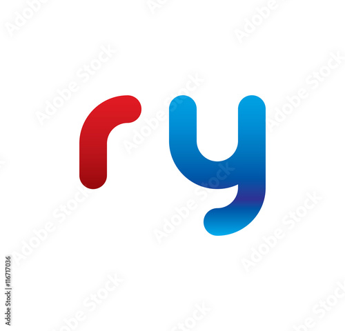 ry logo initial blue and red