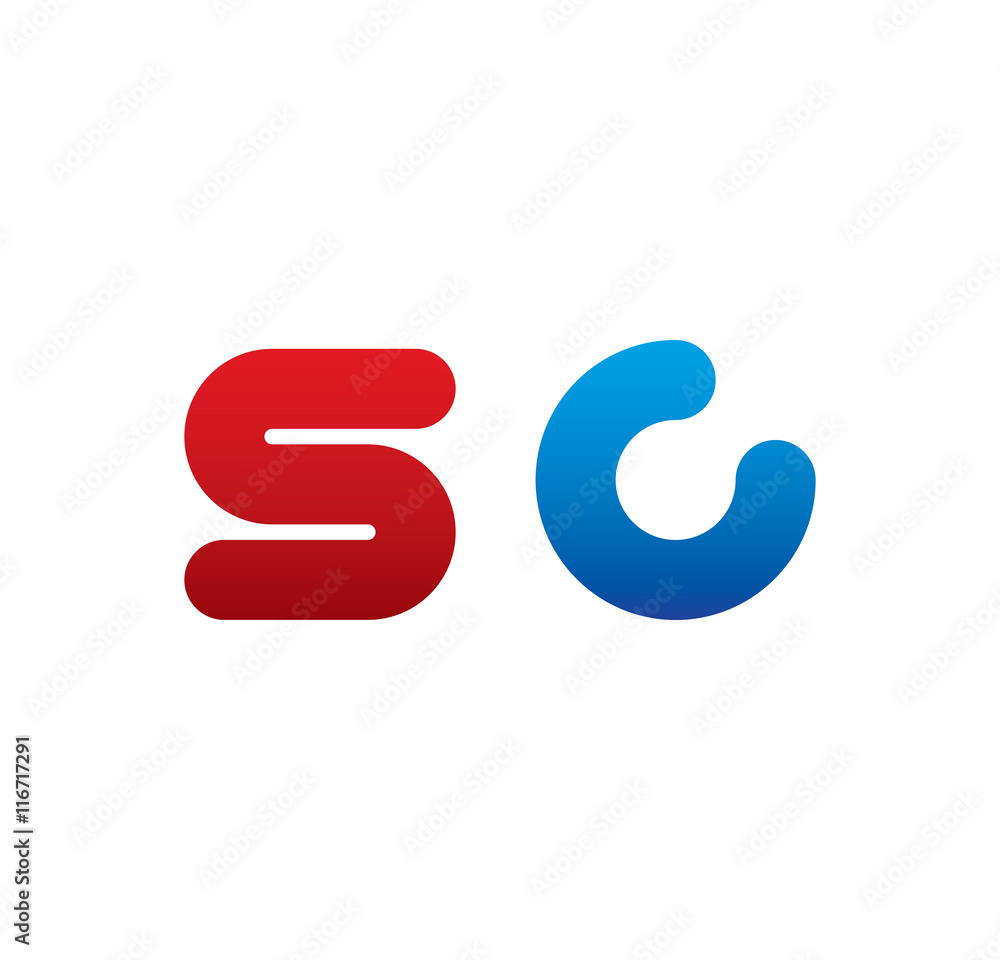 sc logo initial blue and red sc logo initial blue and red