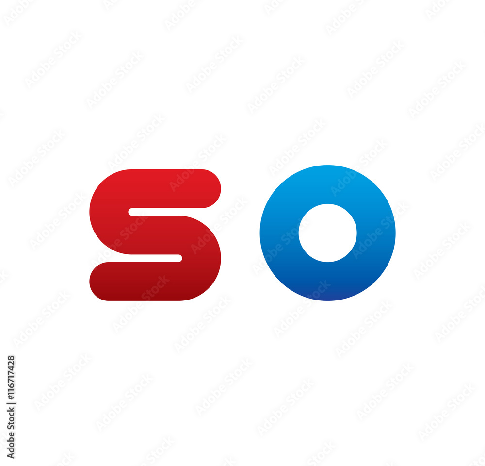 so logo initial blue and red so logo initial blue and red
