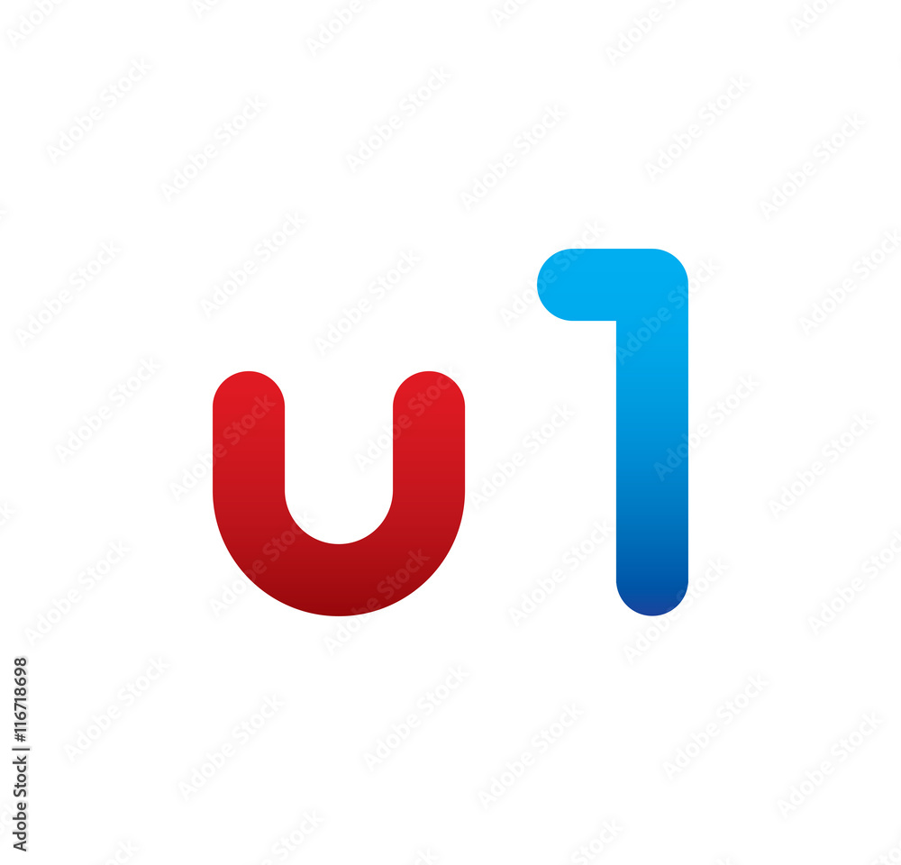 u1 logo initial blue and red u1 logo initial blue and red