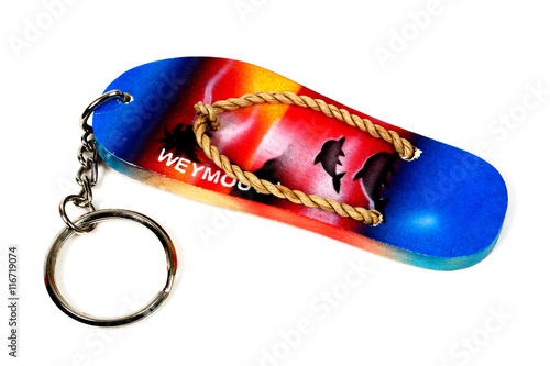 Canvas Print Flip flop keyring from Weymouth.