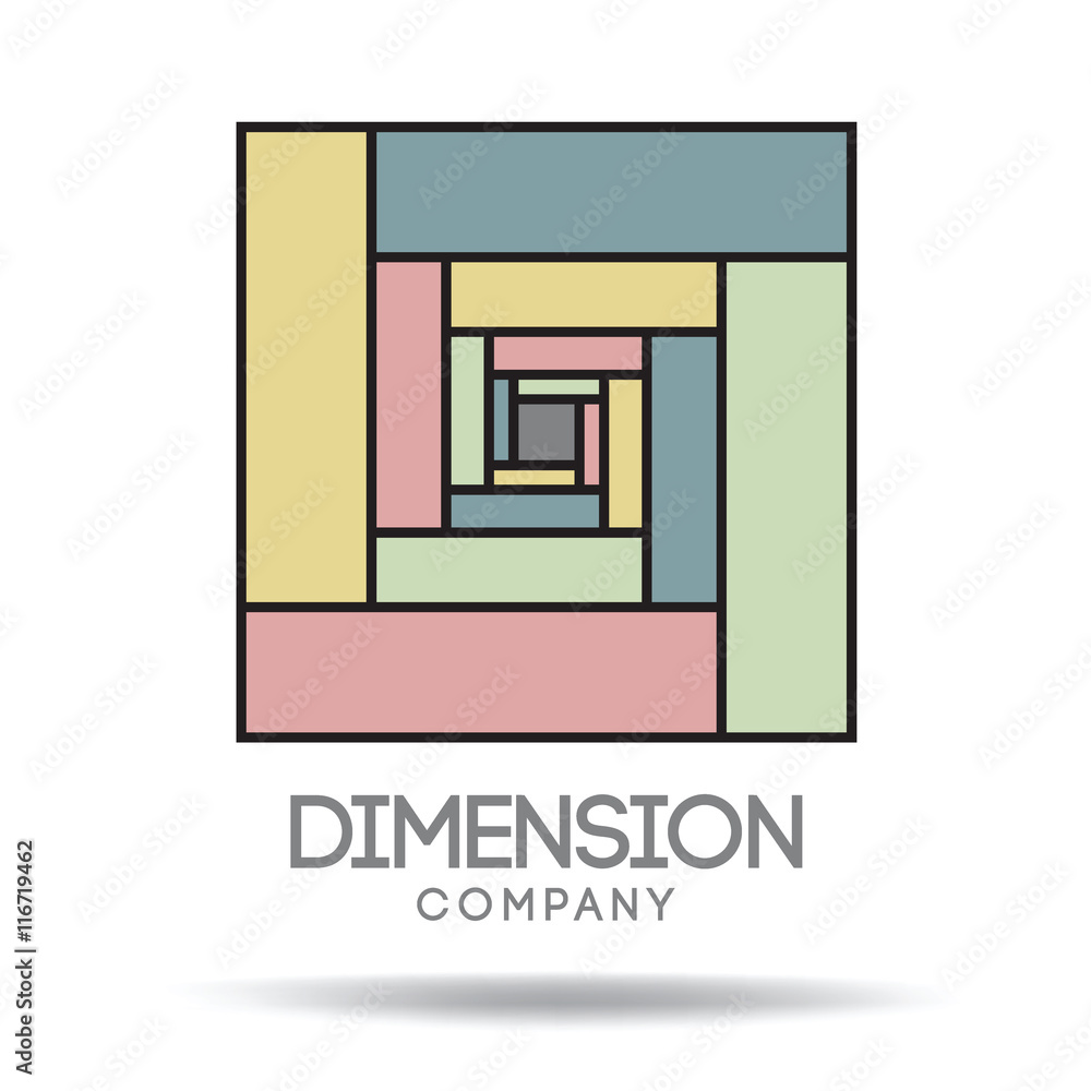 abstract square icon logo abstract square icon logo