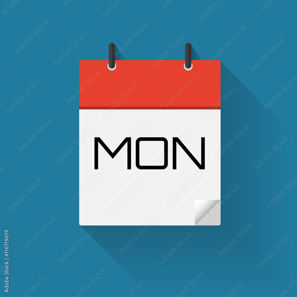 Vector of Day of a Week Calendar Icons , eps10