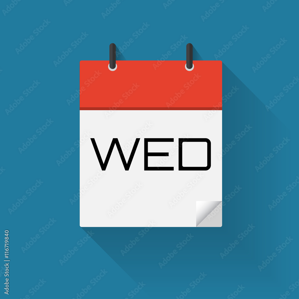 Vector of Day of a Week Calendar Icons , eps10 Vector of Day of a Week Calendar Icons , eps10