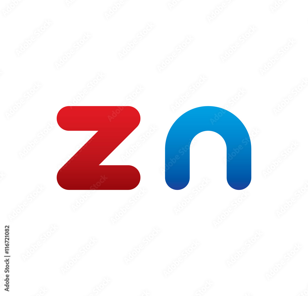 zn logo initial blue and red zn logo initial blue and red