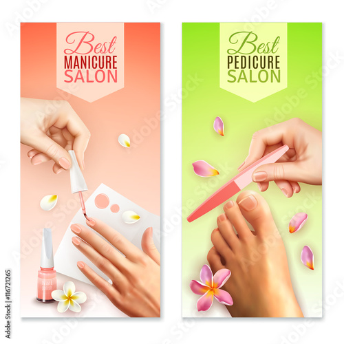 Pedicure And Manicure Banners