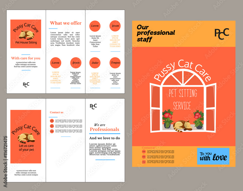 Fototapeta premium Brochure and flyer template