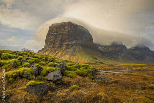 View of clouds above Skaftafell 