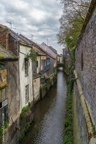 canal in Amiens, France