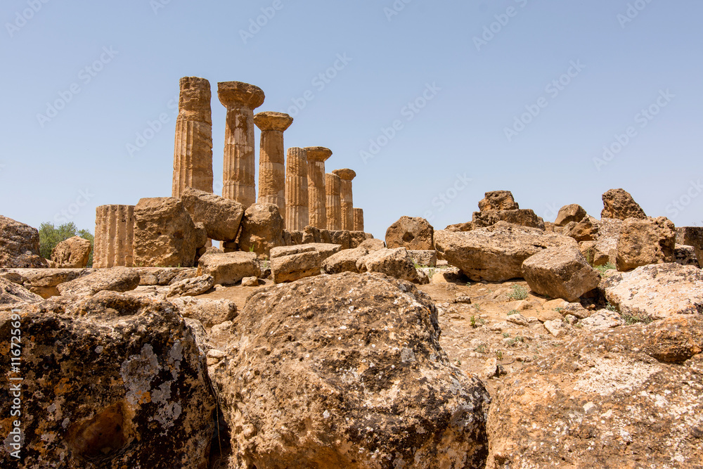 Valley of Temples, Agrigento Sicily in Italy.