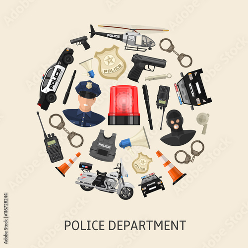 Round Police Composition