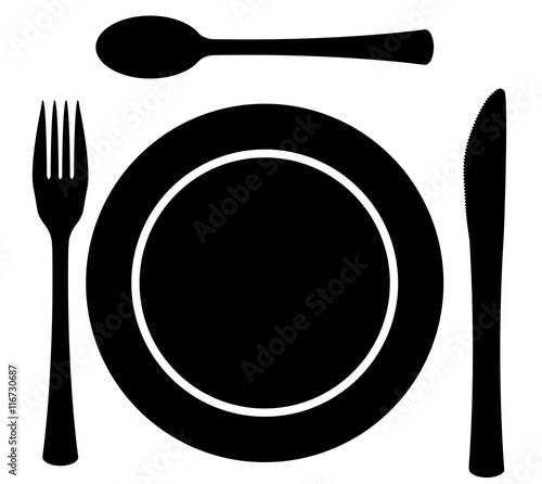 Metal Cutlery Plate Setting