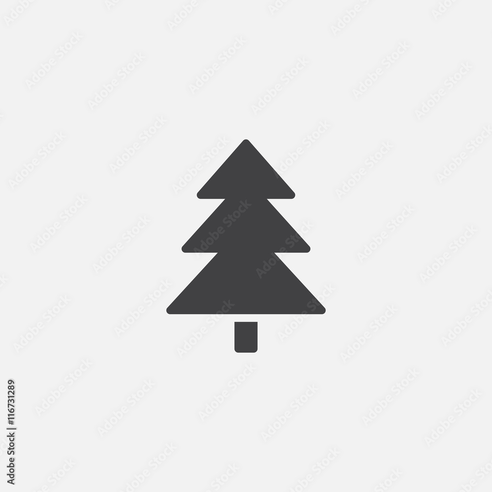 spruce icon vector, pine solid logo illustration, tree pictogram isolated on white spruce icon vector, pine solid logo illustration, tree pictogram isolated on white