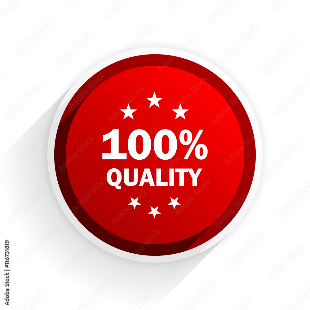 quality flat icon with shadow on white background, red modern design web element