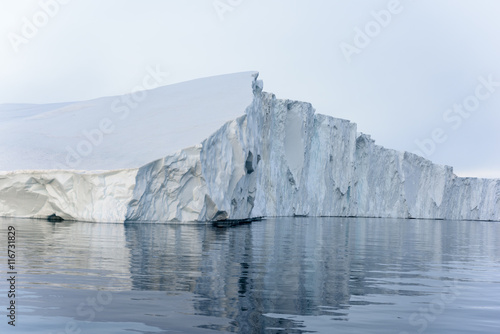 Icebergs with shadow on arctic ocean, Greenland © murattellioglu
