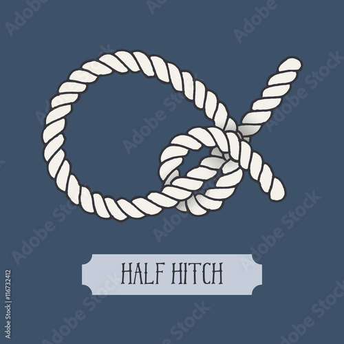 Single illustration of nautical knot