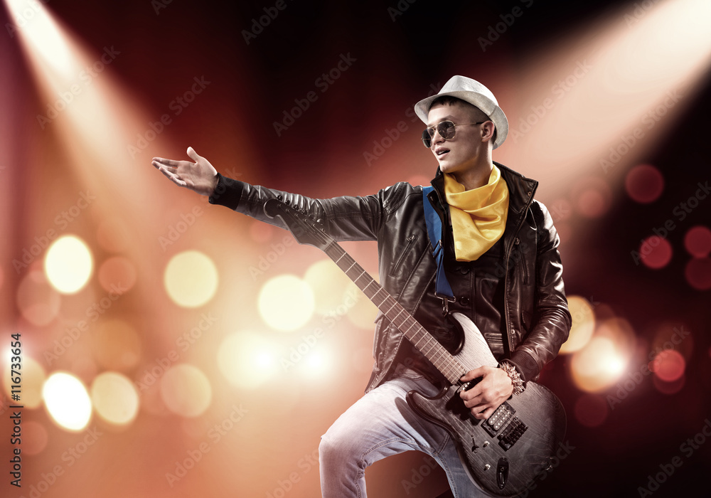 Obraz premium Rock star on stage
