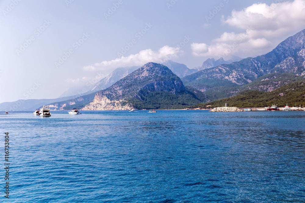 Beautiful rocky Mediterranean coast