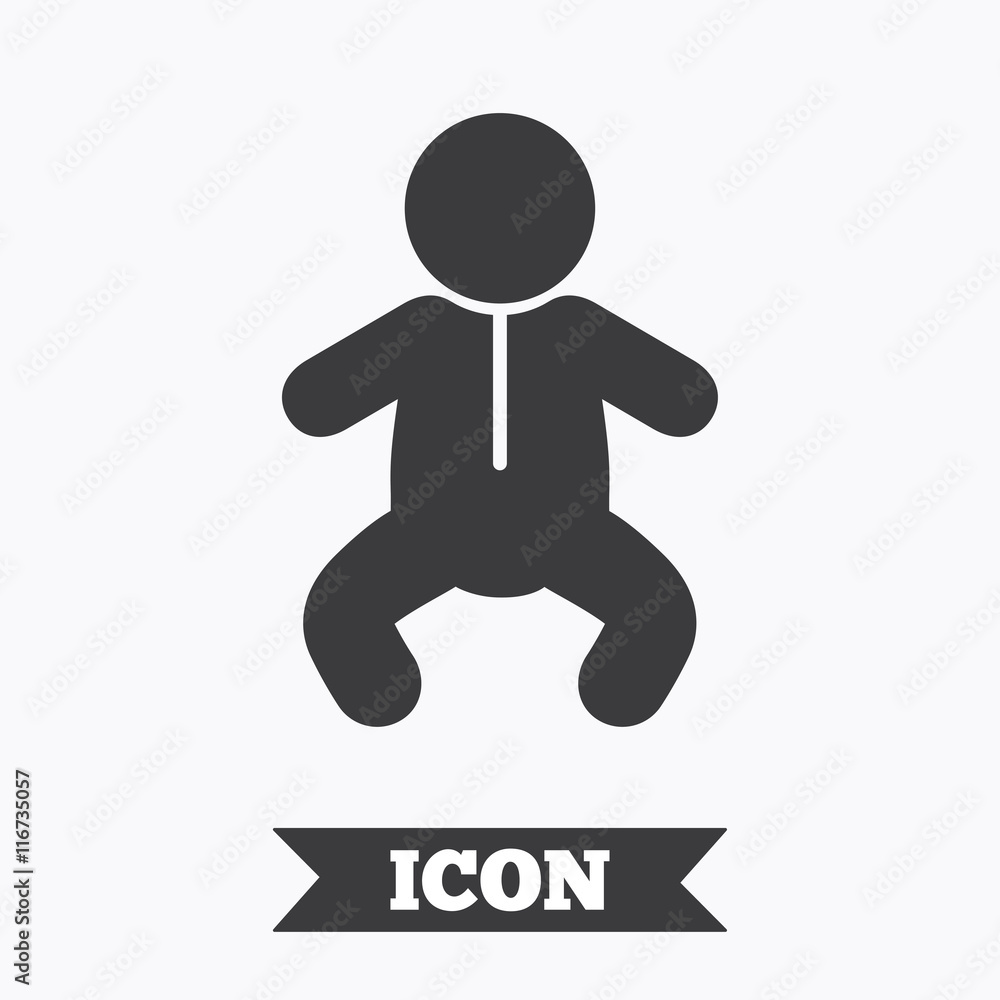 Baby infant sign icon. Toddler boy symbol. Baby infant sign icon. Toddler boy symbol.