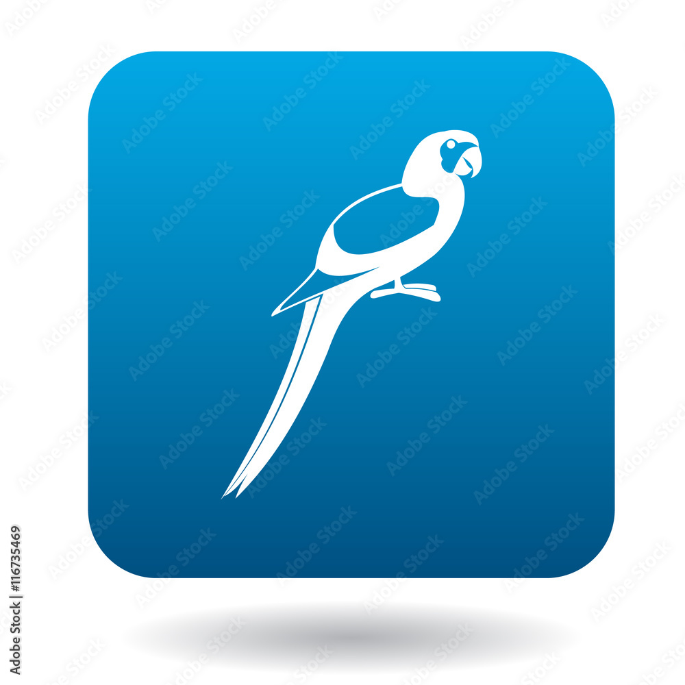 Parrot icon in simple style isolated on white background Parrot icon in simple style isolated on white background