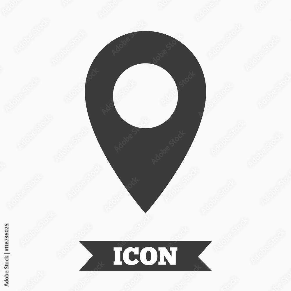 Map pointer icon. GPS location symbol. Map pointer icon. GPS location symbol.