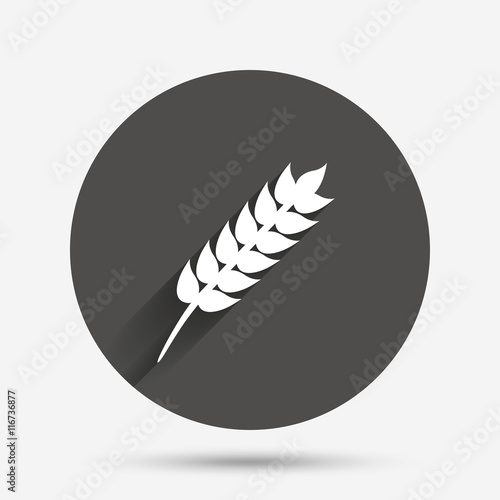 Gluten free sign icon. No gluten symbol.