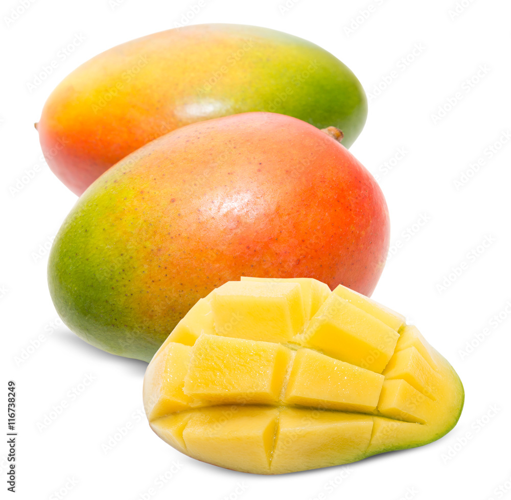 Mango isolated on white Mango isolated on white