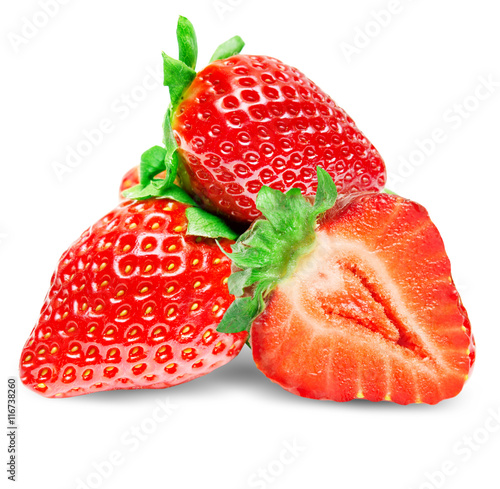 Strawberry isolated on white