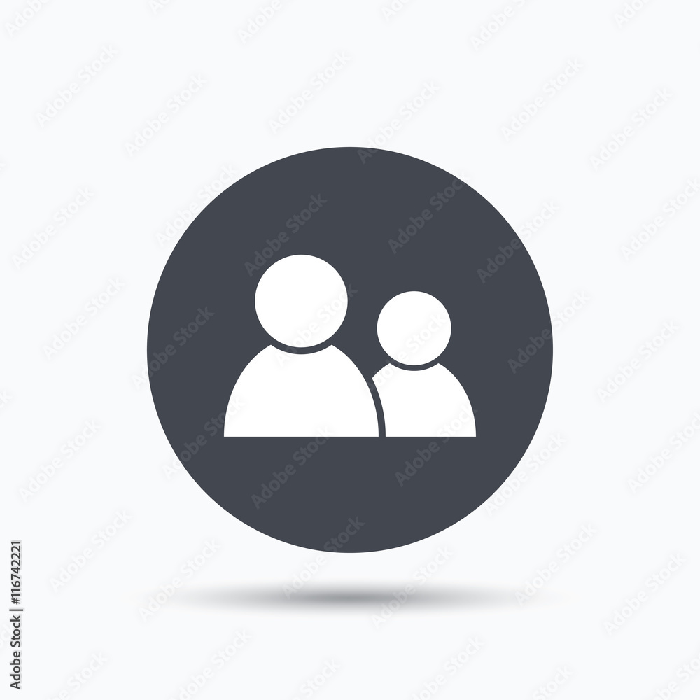 Friends icon. Group of people sign. Friends icon. Group of people sign.