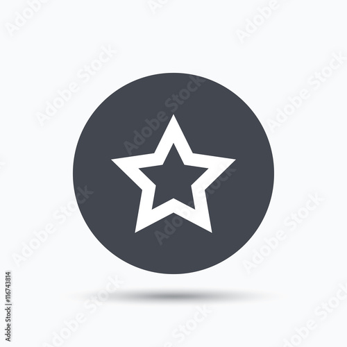 Star icon. Favorite or best sign.