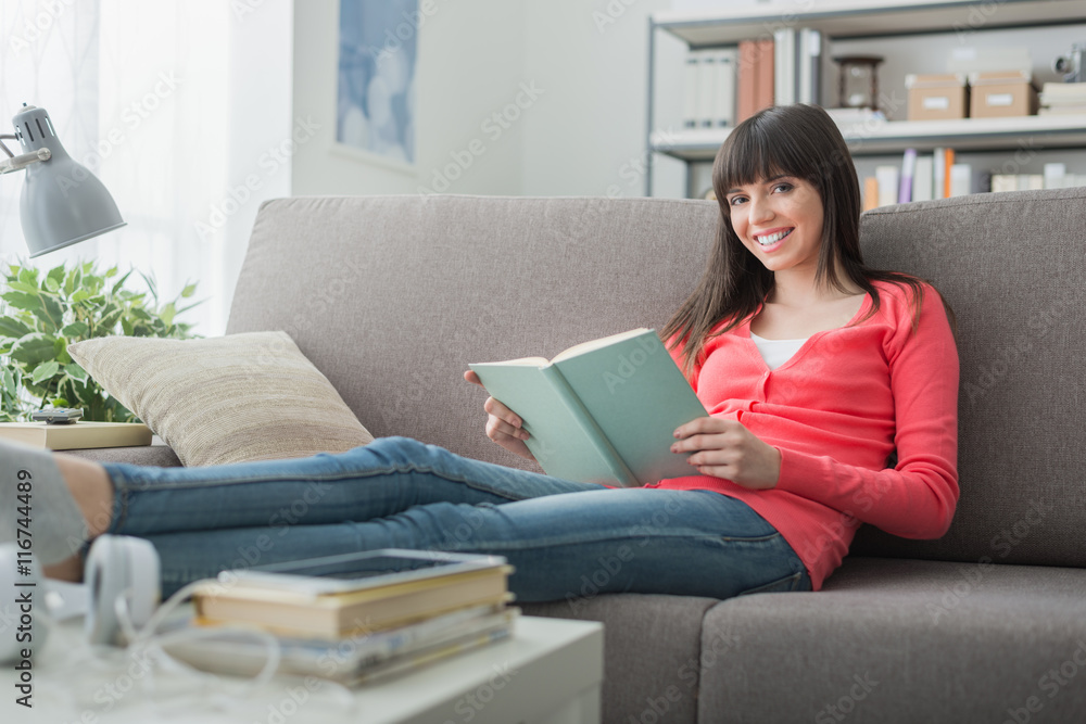Relaxing with a book Relaxing with a book