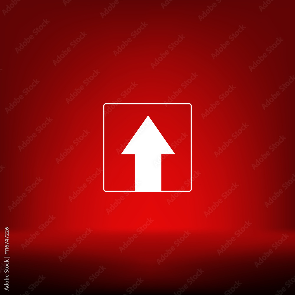 Ahead Only, One way traffic sign, Drive Straight Ahead Only, One way traffic sign, Drive Straight