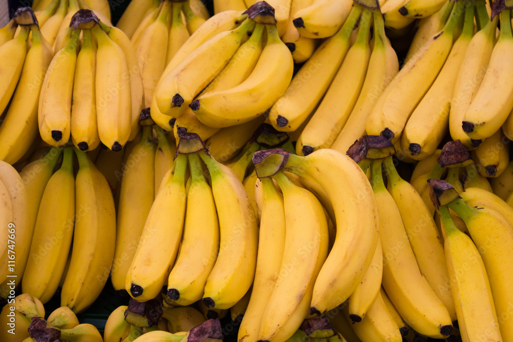 banana fruits - food background