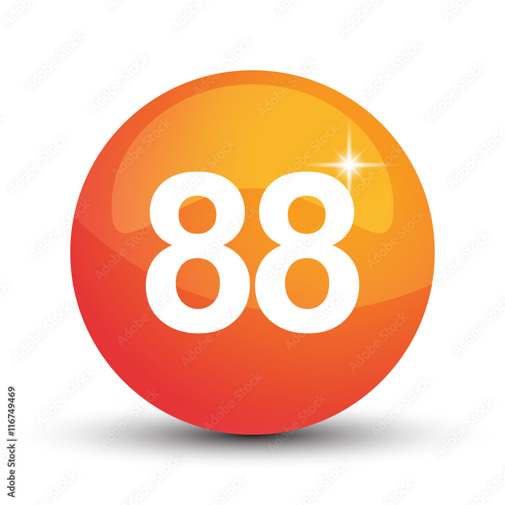 number 3d circle orange number 3d circle orange