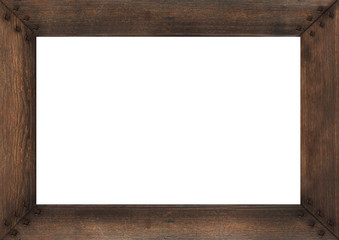 empty old wood frame
