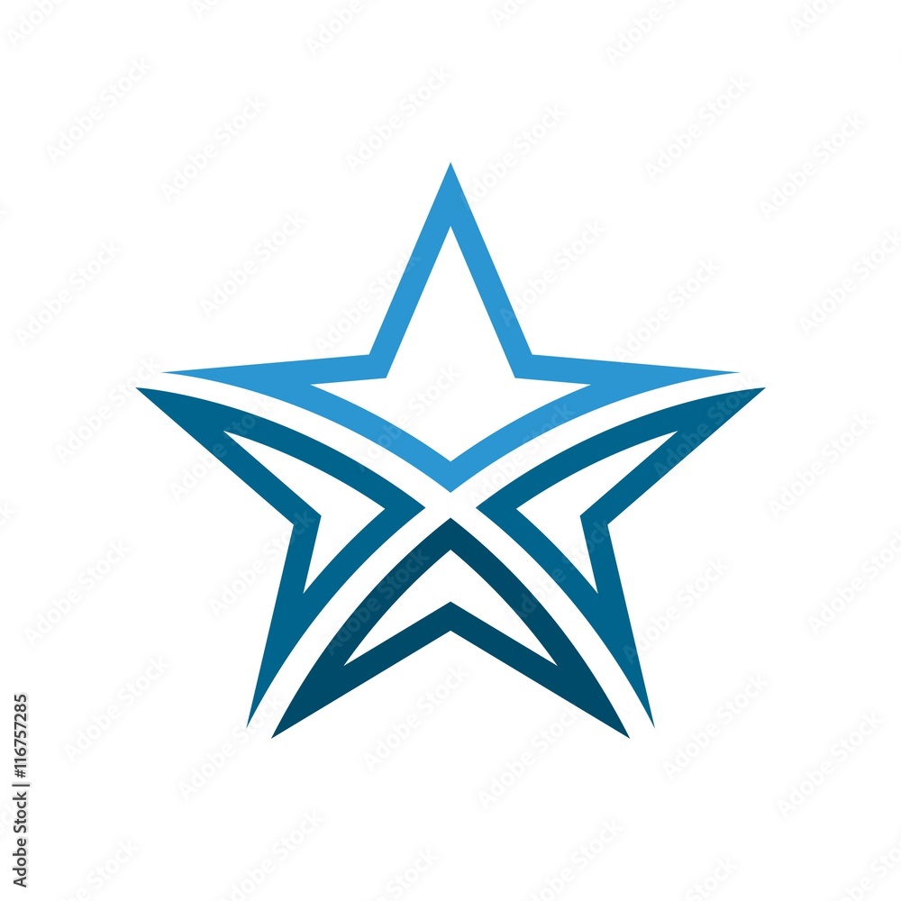 Star logo icon vector Star logo icon vector