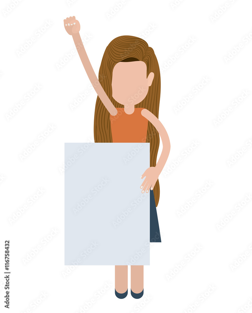 people protesting with signs and notices isolated icon design, vector illustration graphic people protesting with signs and notices isolated icon design, vector illustration graphic