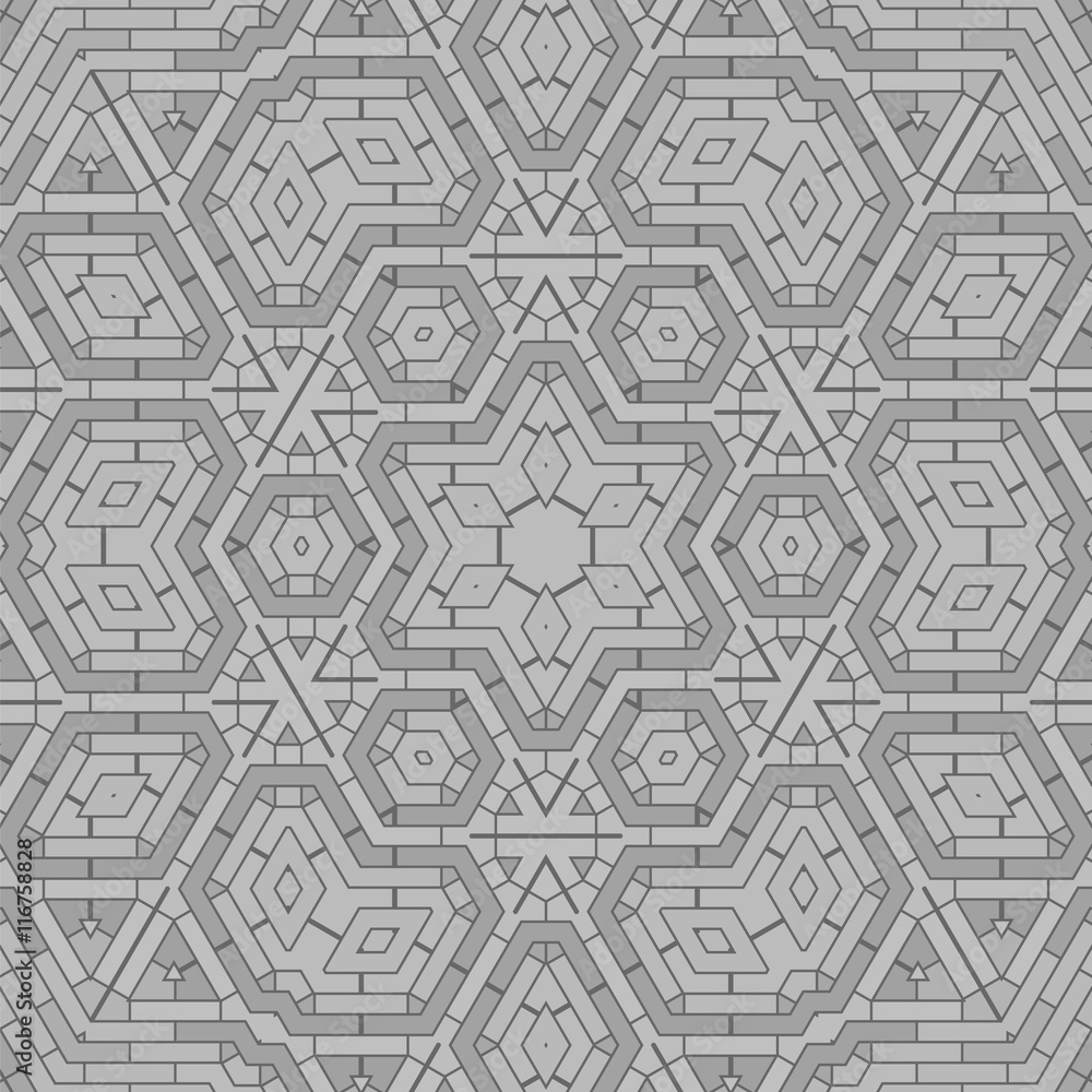 Creative Ornamental Grey Pattern. Geometric Decorative Background Creative Ornamental Grey Pattern. Geometric Decorative Background