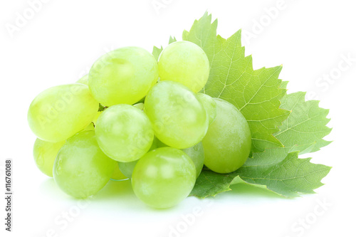 Trauben Weintrauben grün Früchte Obst Blätter Freisteller fre photo