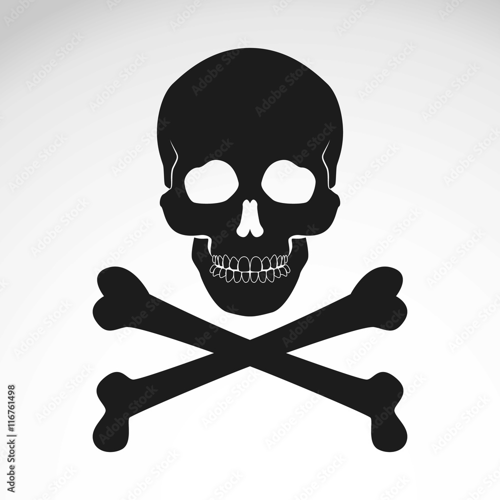 Crossed bones skull icon Crossed bones skull icon